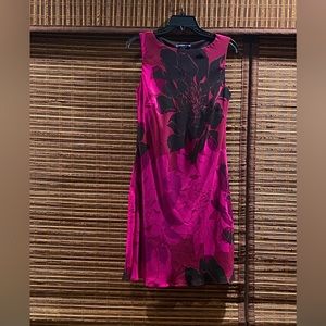 Purple and Black midi dress. American Living. Size small.